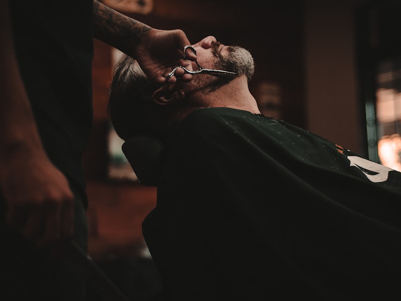 Tattoo artist workstation with ink and machine